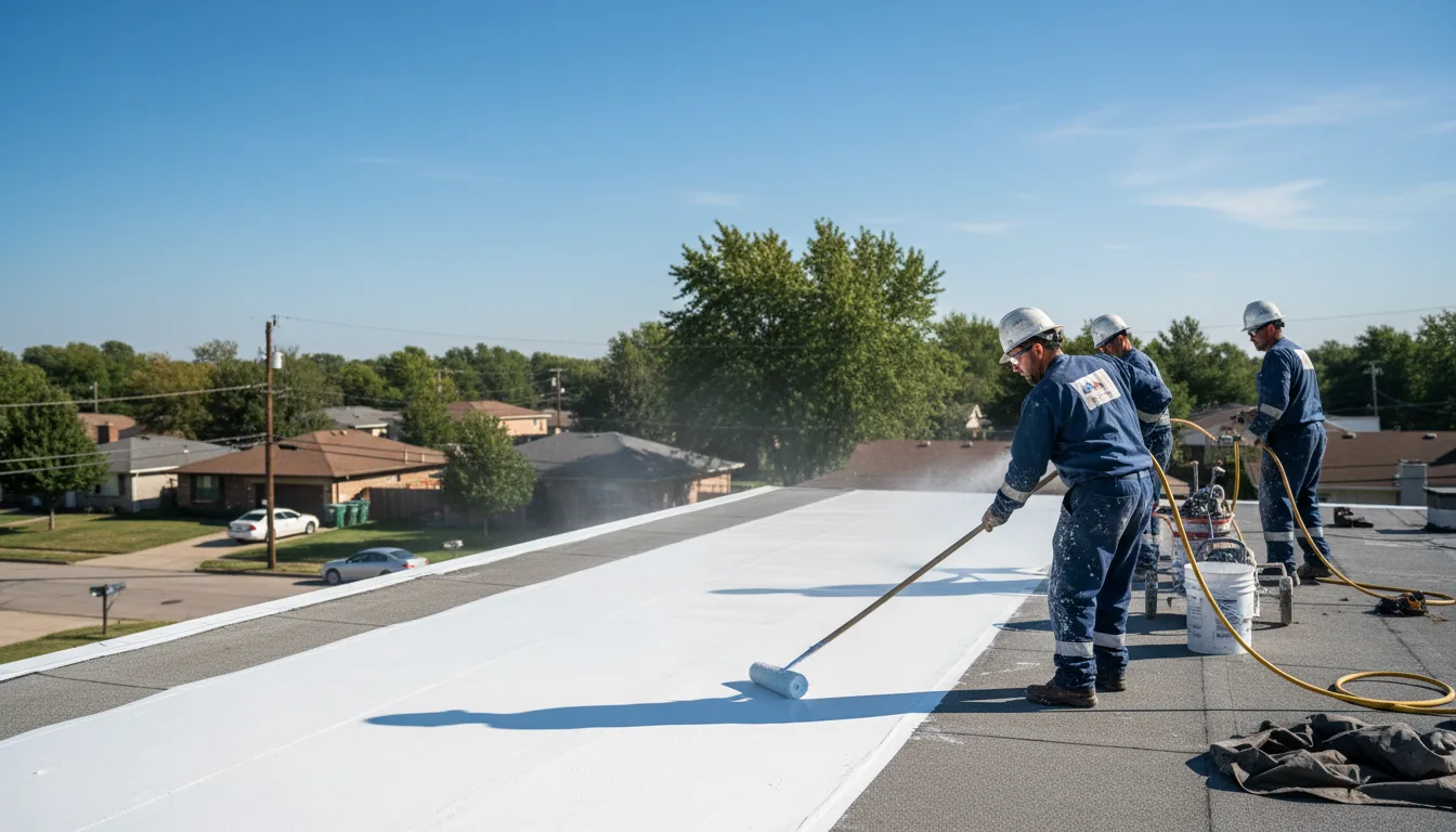 Commercial roof coating in Pawnee, IL near me